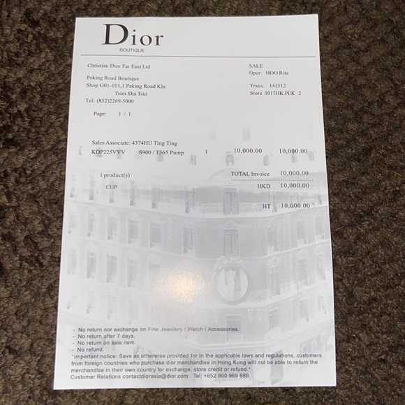 Christian dior b23 navy blue&white size 10 brand new shoes only wore then twice - Picture 7 of 9